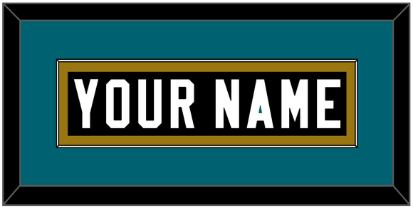 Jacksonville Nameplate - Alternate Black - Single Mat 3