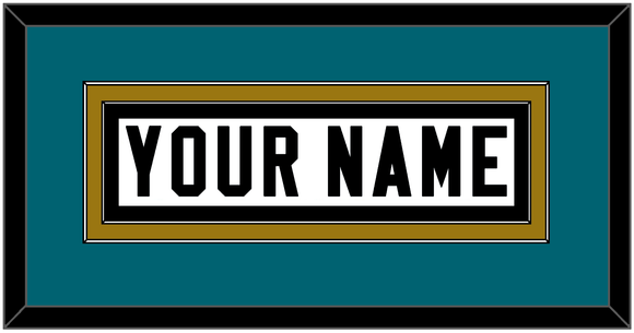 Jacksonville Nameplate - Road White - Double Mat 4