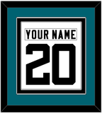 Jacksonville Nameplate & Number (Back) Combined - Road White - Double Mat 2