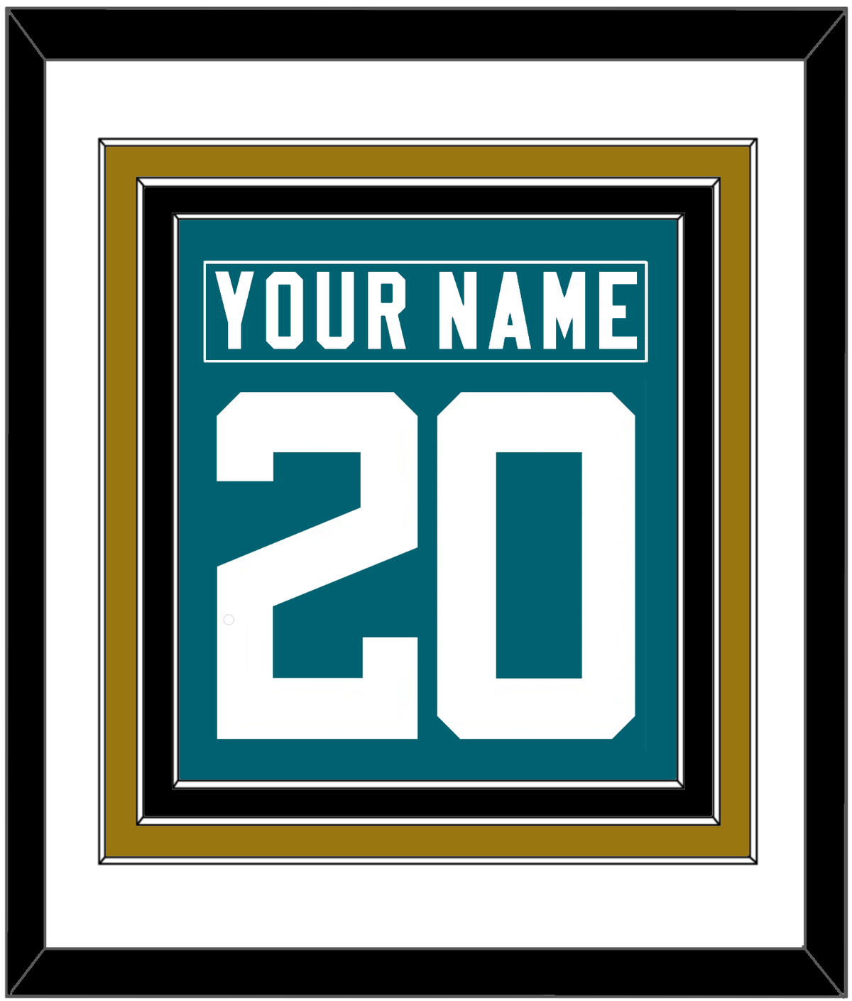 Jacksonville Nameplate & Full-Size Number - Combined