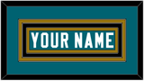 Jacksonville Nameplate - Home Teal - Triple Mat 2