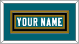Jacksonville Nameplate - Home Teal - Triple Mat 2
