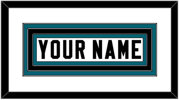 Jacksonville Nameplate - Road White - Triple Mat 2