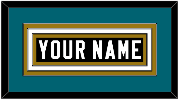 Jacksonville Nameplate - Alternate Black - Triple Mat 3