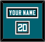 Jacksonville Nameplate & Number (Shoulder) - Home Teal - Triple Mat 3