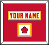 Kansas City Nameplate & Jersey Logo Patch - Road White - Double Mat 2