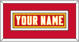 Kansas City Nameplate - Home Red - Double Mat 2