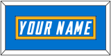 Los Angeles Nameplate - Home Powder Blue - Single Mat 2
