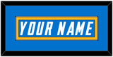 Los Angeles Nameplate - Home Powder Blue - Single Mat 2