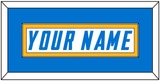 Los Angeles Nameplate - Road White - Single Mat 2