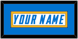 Los Angeles Nameplate - Road White - Single Mat 2