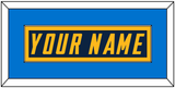 Los Angeles Nameplate - Alternate Navy Blue - Single Mat 5