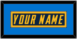 Los Angeles Nameplate - Alternate Navy Blue - Single Mat 5
