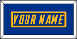 Los Angeles Nameplate - Alternate Royal Blue (2020-2023) - Single Mat 2