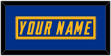 Los Angeles Nameplate - Alternate Royal Blue (2020-2023) - Single Mat 2