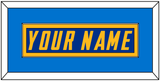 Los Angeles Nameplate - Alternate Royal Blue (2020-2023) - Single Mat 4