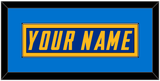 Los Angeles Nameplate - Alternate Royal Blue (2020-2023) - Single Mat 4