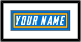 Los Angeles Nameplate - Home Powder Blue - Double Mat 1