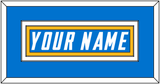 Los Angeles Nameplate - Home Powder Blue - Double Mat 3