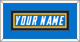 Los Angeles Nameplate - Home Powder Blue - Double Mat 4