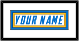 Los Angeles Nameplate - Road White - Double Mat 1