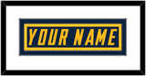 Los Angeles Nameplate - Alternate Navy Blue - Double Mat 1