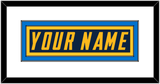 Los Angeles Nameplate - Alternate Navy Blue - Double Mat 2
