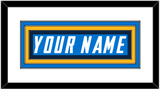 Los Angeles Nameplate - Home Powder Blue - Triple Mat 1