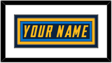 Los Angeles Nameplate - Alternate Navy Blue - Triple Mat 1