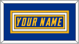 Los Angeles Nameplate - Alternate Royal Blue (2020-2023) - Triple Mat 1