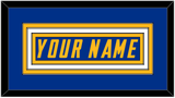 Los Angeles Nameplate - Alternate Royal Blue (2020-2023) - Triple Mat 1
