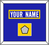 Los Angeles Nameplate & Super Bowl LVI Jersey Patch - Home Blue - Single Mat 2