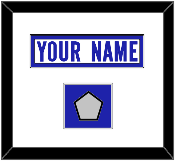 Los Angeles Nameplate & Super Bowl LVI Jersey Patch - Road White - Single Mat 1