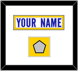 Los Angeles Nameplate & Super Bowl LVI Jersey Patch - Road White - Single Mat 2