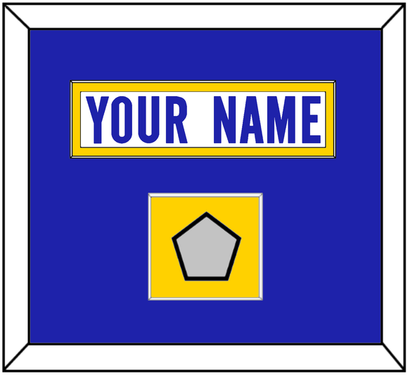 Los Angeles Nameplate & Super Bowl LVI Jersey Patch - Road White - Single Mat 3