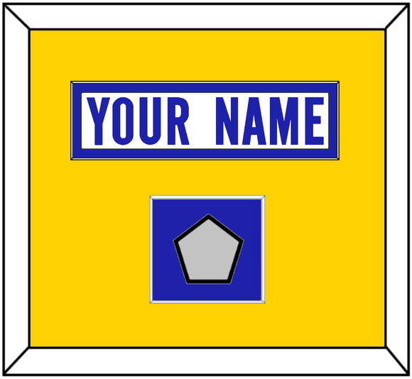 Los Angeles Nameplate & Super Bowl LVI Jersey Patch - Road White - Single Mat 4