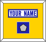 Los Angeles Nameplate & Super Bowl LVI Champions Patch - Road White - Single Mat 4