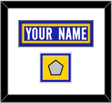 Los Angeles Nameplate & Super Bowl LVI Jersey Patch - Home Blue - Double Mat 1