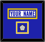 Los Angeles Nameplate & 2X Super Bowl Champions Patch - Road White - Double Mat 3