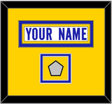 Los Angeles Nameplate & 2X Super Bowl Champions Patch - Road White - Double Mat 4