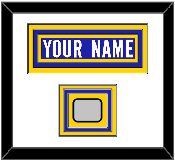 Los Angeles Nameplate & 2X Super Bowl Champions Patch - Home Blue - Triple Mat 1