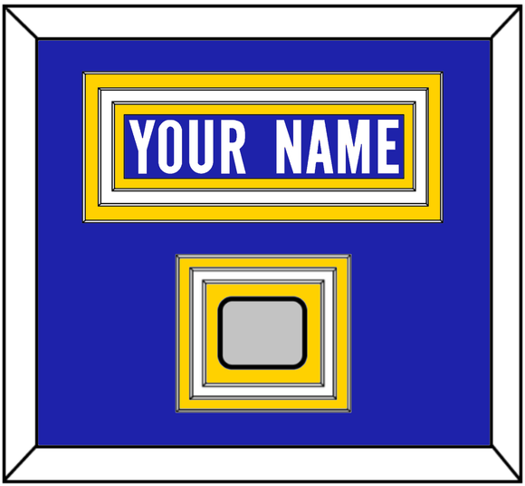 Los Angeles Nameplate & Super Bowl LVI Champions Patch - Home Blue - Triple Mat 2