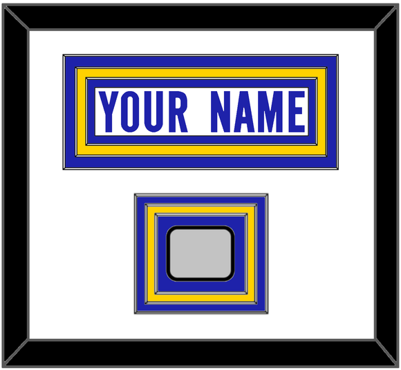 Los Angeles Nameplate & Super Bowl LVI Jersey Patch - Road White - Triple Mat 1