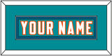 Miami Nameplate - Aqua Jersey - Single Mat 3