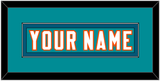 Miami Nameplate - Aqua Jersey - Single Mat 3