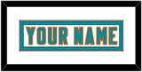 Miami Nameplate - White Jersey - Single Mat 1