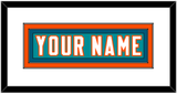 Miami Nameplate - Aqua Jersey - Double Mat 2