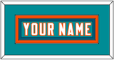 Miami Nameplate - Aqua Jersey - Double Mat 4