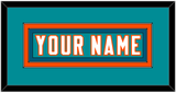 Miami Nameplate - Aqua Jersey - Double Mat 4