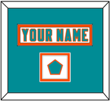 Miami Nameplate & Jersey Logo Patch - White Jersey - Double Mat 2